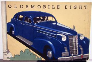 1937 Oldsmobile Eight Sales Brochure Sedan Coupe Convertible Skyscraper I Beam