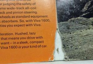 1968 Vauxhall Viva 1600 Sales Brochure