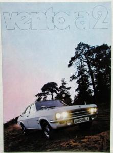 1972 Vauxhall Ventora 2 Sales Brochure - UK Market