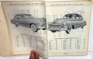 1928 To 1952 Buick Master Body Parts Book Catalog Original Full Line Rare GM