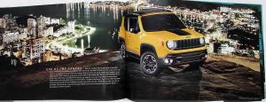 2017 Jeep Renegade Oversized Color Sales Brochure Original