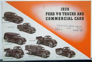 1939 Ford V8 Trucks & Commercial Cars 95 85 60 HP Sales Brochure REV Feb 1939