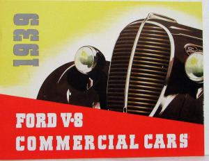 1939 Ford V8 Commercial Cars Panel Truck Pickup Stake Sedan Sales Brochure 4/39