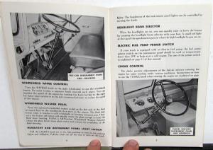 1958 Ford Truck Owners Manual ORIGINAL F100 F250 F350 All Tuck Models