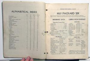 1937 Packard Dealer Service Shop Manual Six 120-C Super Eight Twelve Original