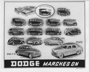 1914-1949 Dodge Cars Press Photo 0031 D30 D24 D2 DG DR 126 116 114 110
