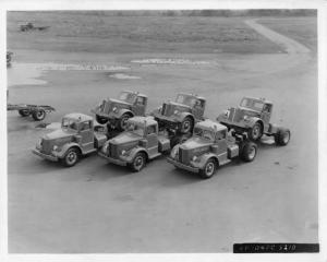 1947-1949 Mack LF Trucks Piggyback Factory Press Photo 0068