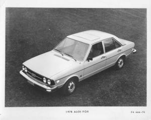 1978 Audi Fox Press Photo and Release 0005