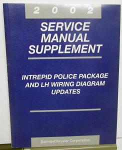 2002 Chrysler Dodge Service Manual Supplement Intrepid Police Package LH Wiring