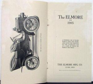 1905 Elmore Pathfinder Touring Car Clyde Ohio Dealer Sales Brochure Original