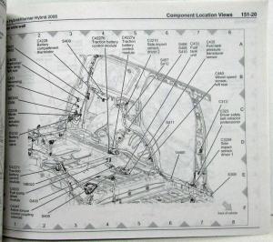 2008 Ford Escape & Mercury Mariner Hybrid Electrical Wiring Diagrams Manual