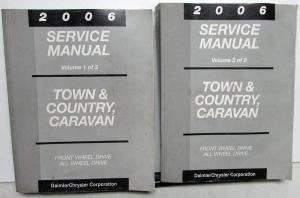 2006 Chrysler Town & Country - Dodge Caravan Service Shop Manual FWD & AWD 2 Vol