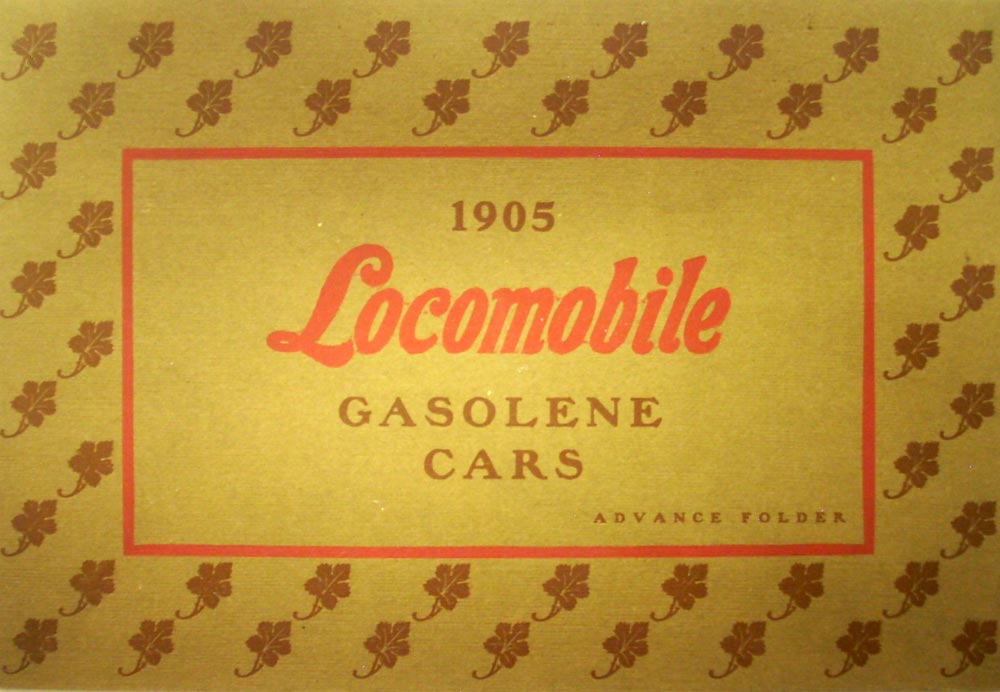 1905 Locomobile Gasolene Cars Advance Folder Sales Brochure Original Very Good
