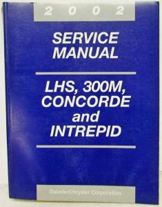 2002 Chrysler LHS/300M/Concorde and Dodge Intrepid Service Shop Manual & Diags