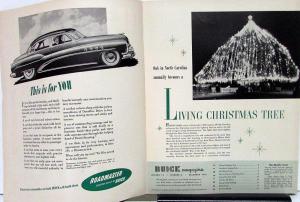 1952 Buick Magazine December Issue Vol 14 No 6 Original