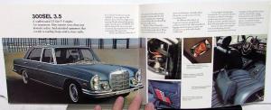 1971 Mercedes-Benz Dealer Brochure 280 300 SEL 600 Full Line Features Specs