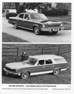 1976 AMC Matador Sedan and Station Wagon Press Photo 0012
