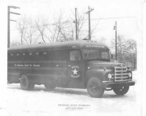 1965-1968 Diamond T Truck w/ General Bus Body Press Photo 0007 Chicago Court