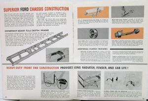 1963 Ford Diesel Single Axle Series F N H 950 1000 1100 Truck Sale Brochure Orig