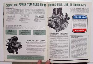 1965 Ford Gas Tandem Axle Trucks Series T CT NT HT REVISED Sales Brochure