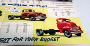 1954 Chevrolet Truck Sedan Delivery Suburban Pickup Stake Bus COE Sales Folder