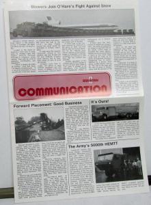 1986 Oshkosh Communication Industry Newsletter No 27 Company & Truck News