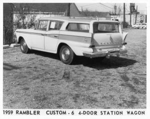 1959 Rambler Custom-6 4-Door Station Wagon Press Photo 0016