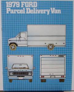 1979 Ford Econoline Parcel Delivery Van Sales Brochure