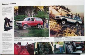 1979 Ford Bronco Truck 4WD Free Wheeling Ranger XLT Custom Color Sales Brochure
