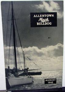 1942 Allentown Mack Bulldog Truck Factory Employee Newsletter Magazine August