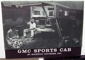 1959 GMC Sports Cab By Highway Cruisers Inc Truck Camper Top Sales Brochure