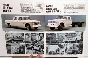 1966 Dodge Crew Cab Pickup Truck Series D & W Sales Brochure REV