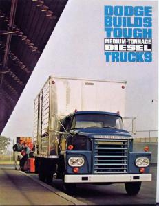 1965 Dodge Med Tonnage Diesel Trucks PD PC 500 600 Sales Brochure Dtd 3 65