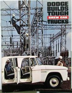 1964 Dodge Truck Crew Cab 4 Door D200 W200 400 500 700 H/D Sales Brochure Orig