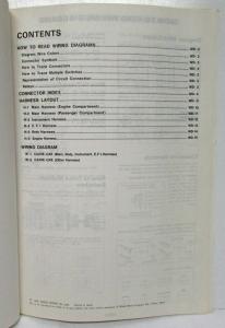 1988 Nissan Stanza 4-Door Sedan GXE Electrical Wiring Diagram Manual
