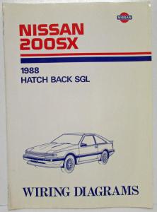 1988 Nissan 200SX Hatch Back SGL Electrical Wiring Diagram Manual