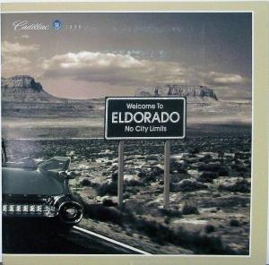 1998 Cadillac & 1959 Eldorado on Cover Sales Brochure Original Oversized