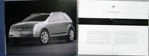 2001 Cadillac Vizon Concept Car Prestige Sales Brochure Press Kit & CD Original