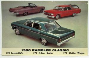 1966 Rambler Classic 770 Post Card