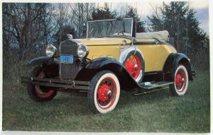 1931 Ford Model A Cabriolet Postcard