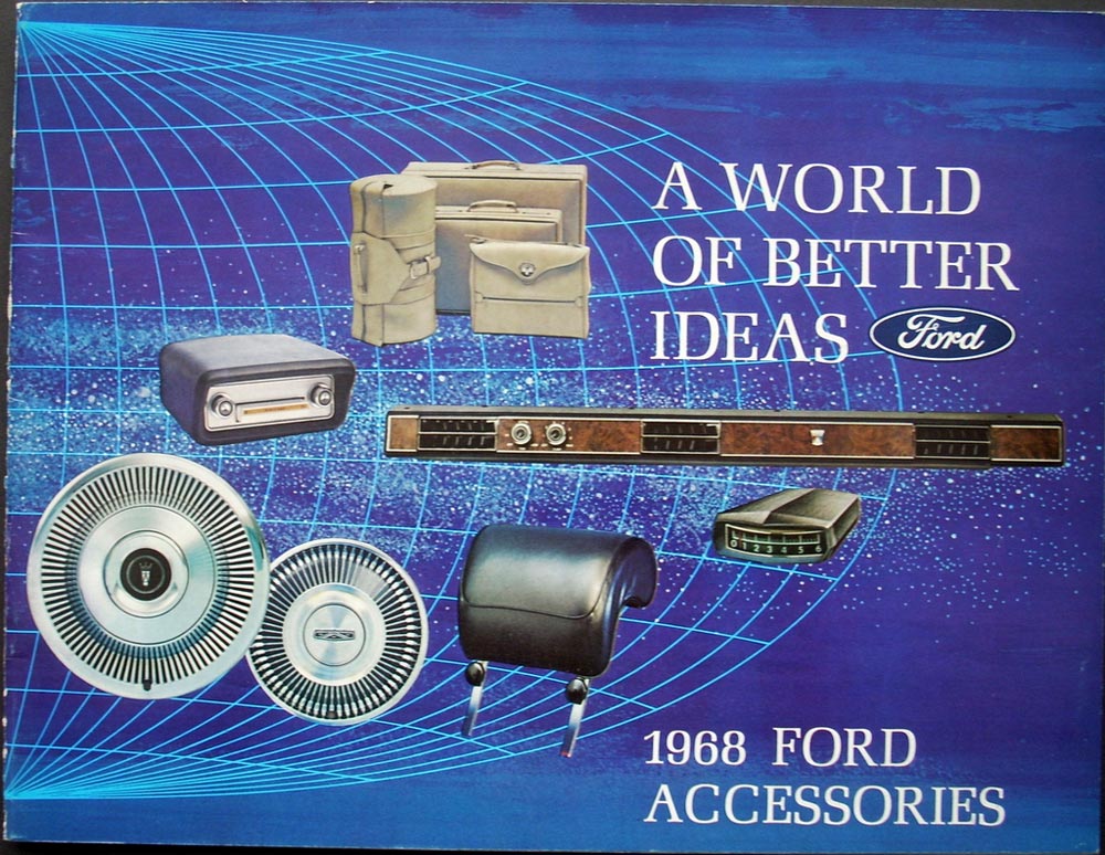 1968 Ford Accessories Sales Brochure Mustang Thunderbird Truck Bronco Original