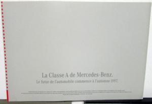 1997 Foreign Mercedes-Benz Dealer Sales Brochure French Text A Class Models