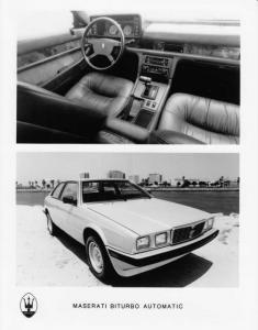 1986 Maserati Biturbo Automatic Press Photo 0002