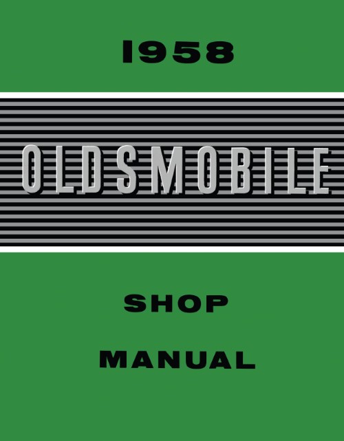 1958 Oldsmobile Service Shop Repair Manual 98 88 Super