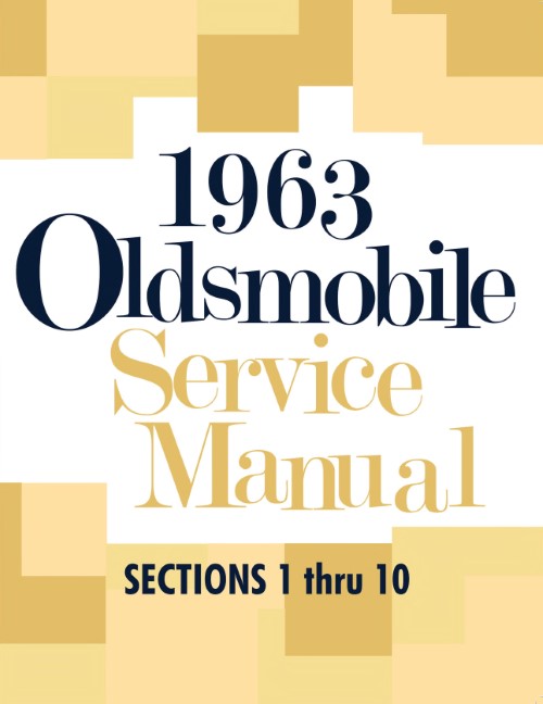 1963 Oldsmobile Service Shop Repair Manual - 2 Vol Set 88 98 F85
