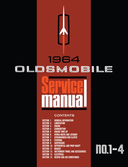 1964 Oldsmobile Service Shop Repair Manual (5 Volume Set) 98 88 Jetstar F85