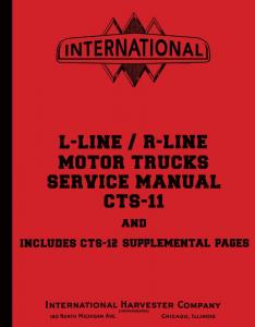 1950 1951 1952 1953 1954 1955 International L & R Series Truck Service Manual