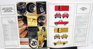 1977 Toyota Trucks Dealer Sales Brochure Half Ton Pickup SR-5 Sport Long Bed