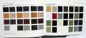 1986 Mercedes-Benz Dealer Sales Brochure Color & Upholstery Options Paint Chips