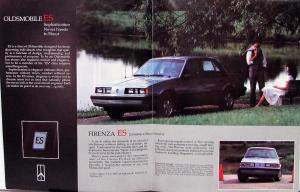 1984 Oldsmobile ES Cutlass Sierra Firenza Omega Sales Folder Poster Original